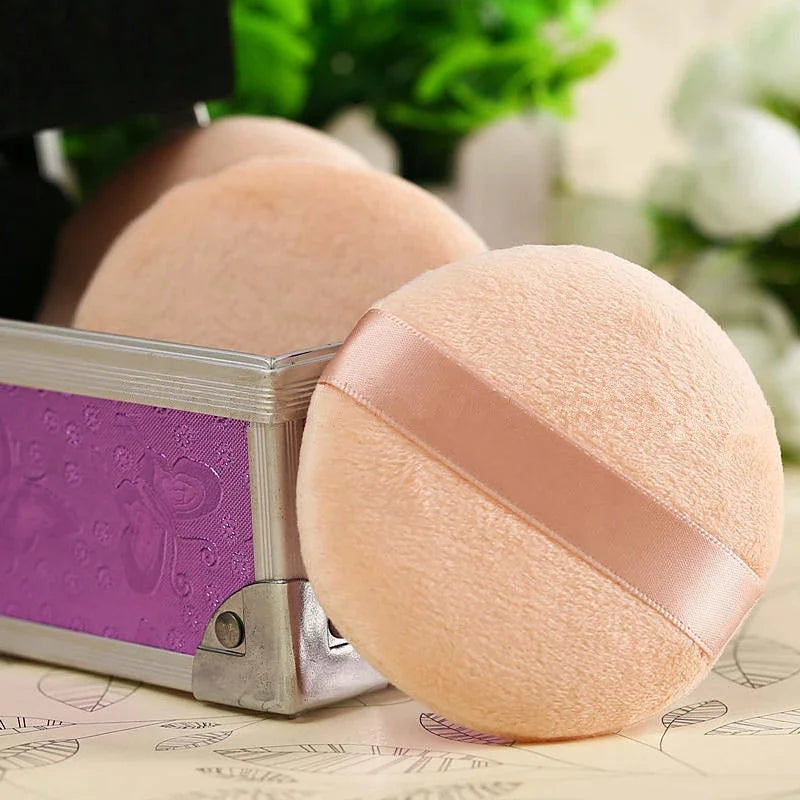 5-40 pezzi Round Facial Powder Spugnetta portatile morbida cosmetico puff per l’applicazione del trucco