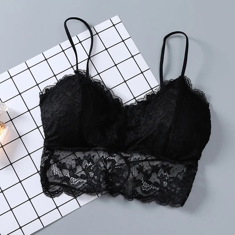 Top in Pizzo Sexy Senza maniche