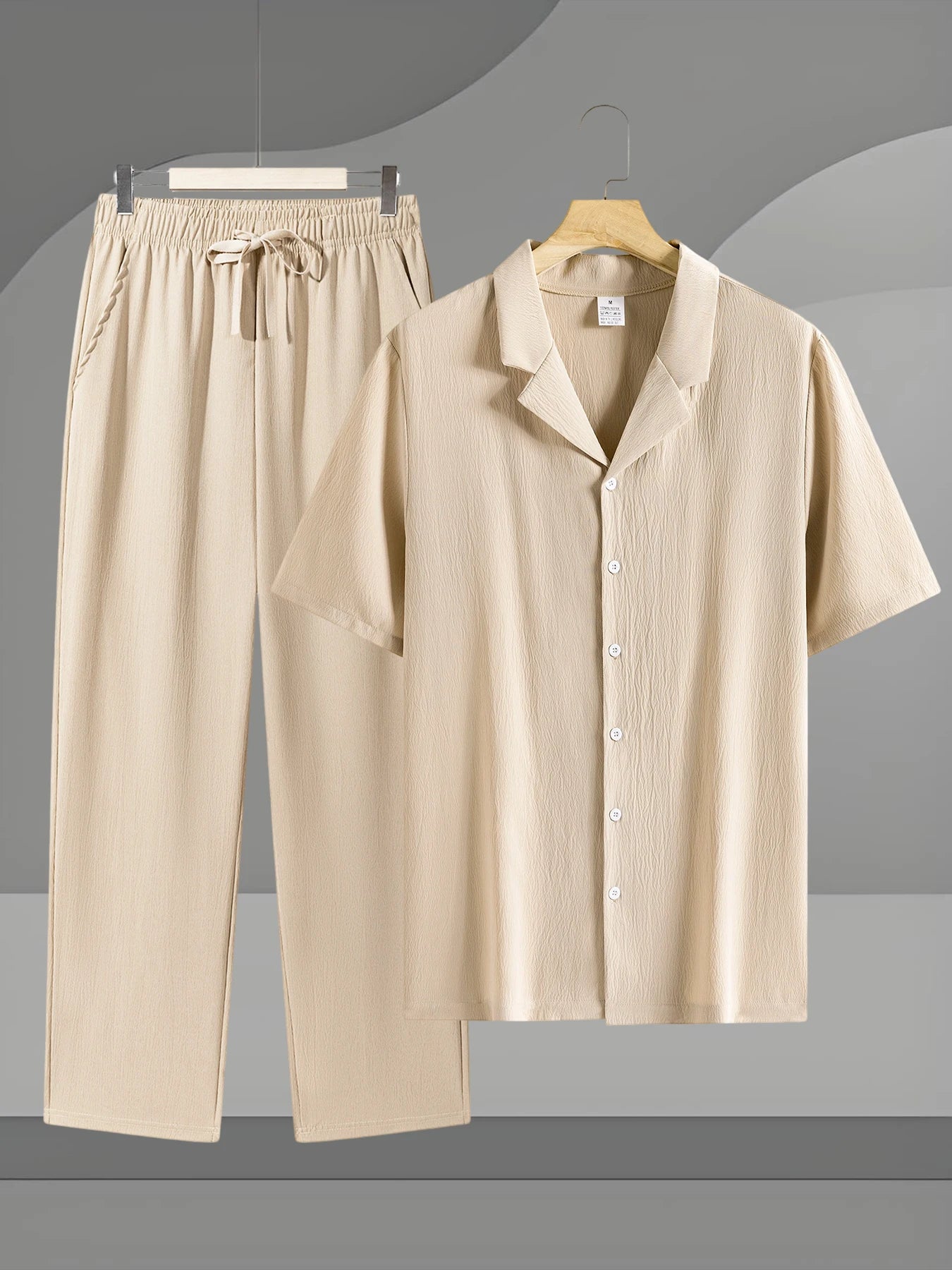Coordinato camicia+pantaloni in lino 3 colori