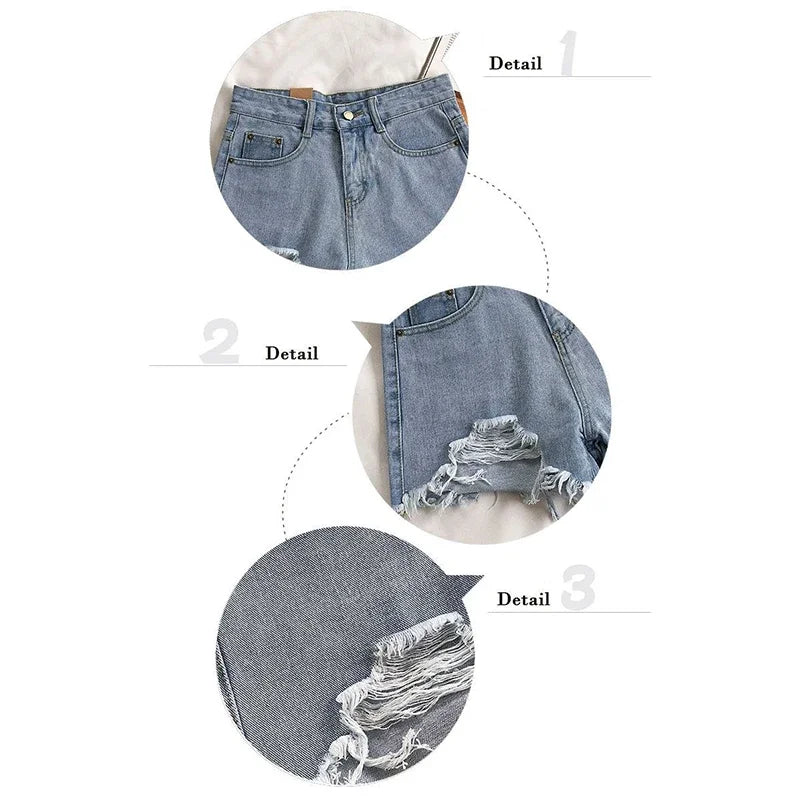 Jeans Donna Denim Shorts Lady Chic