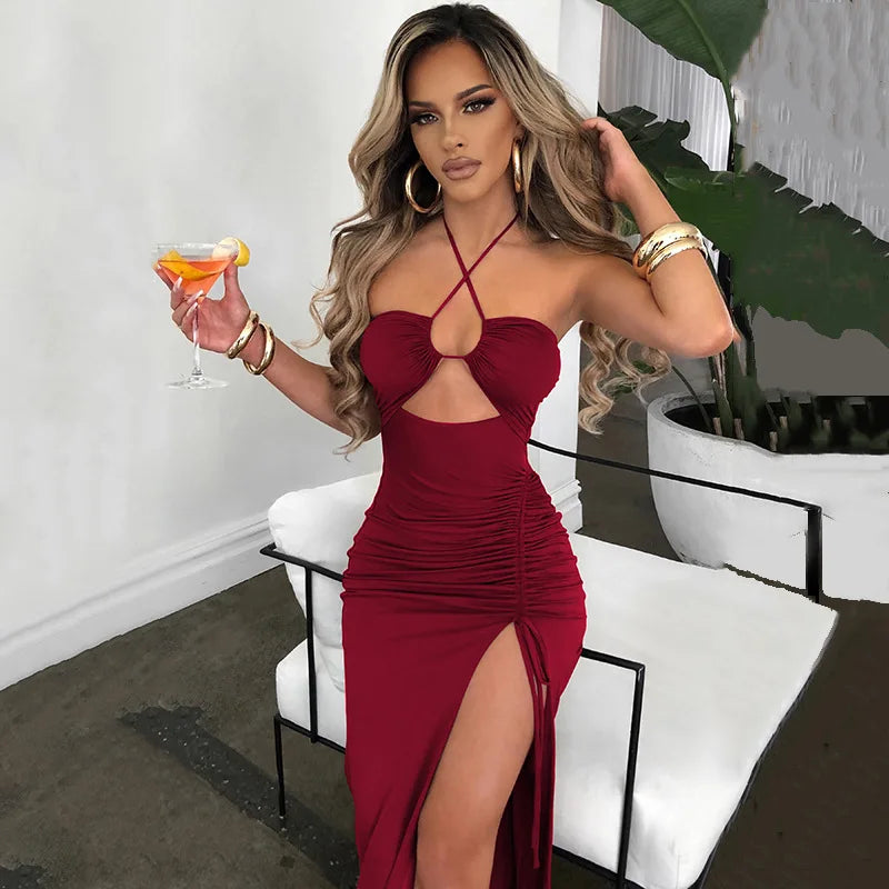 Abito Senza maniche Backless Dresses Slim