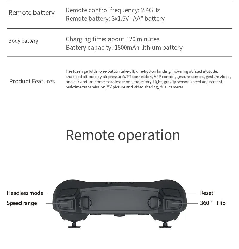 E88 Pro WiFi FPV Drone - Single/Dual 4K/1080P Camera, Grandangolare HD, Altitude Hold, pieghevole