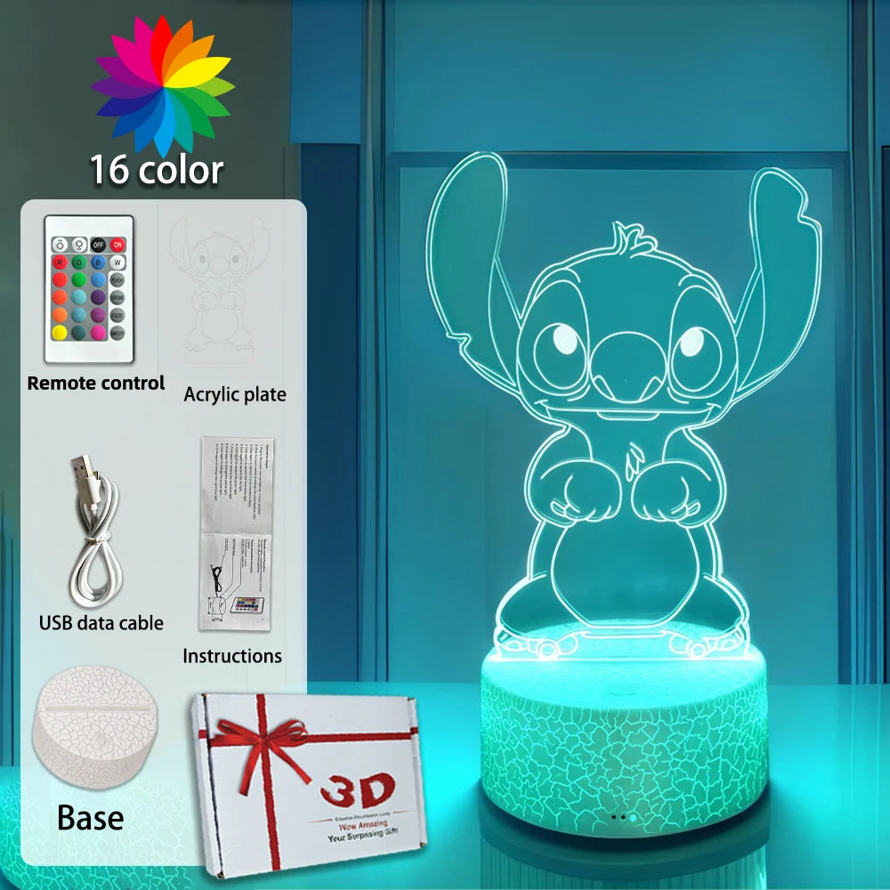 Lampada STITCH  LED Luce notturna Telecomando Smart Touch