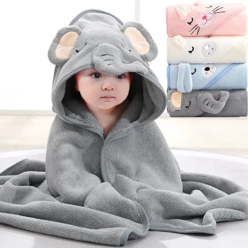 Cartoon Animal Baby Asciugamani da bagno con cappuccio per bambini