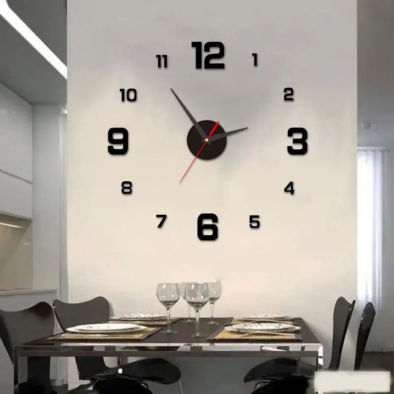 3D Orologio  senza cornice fai da te appeso a parete