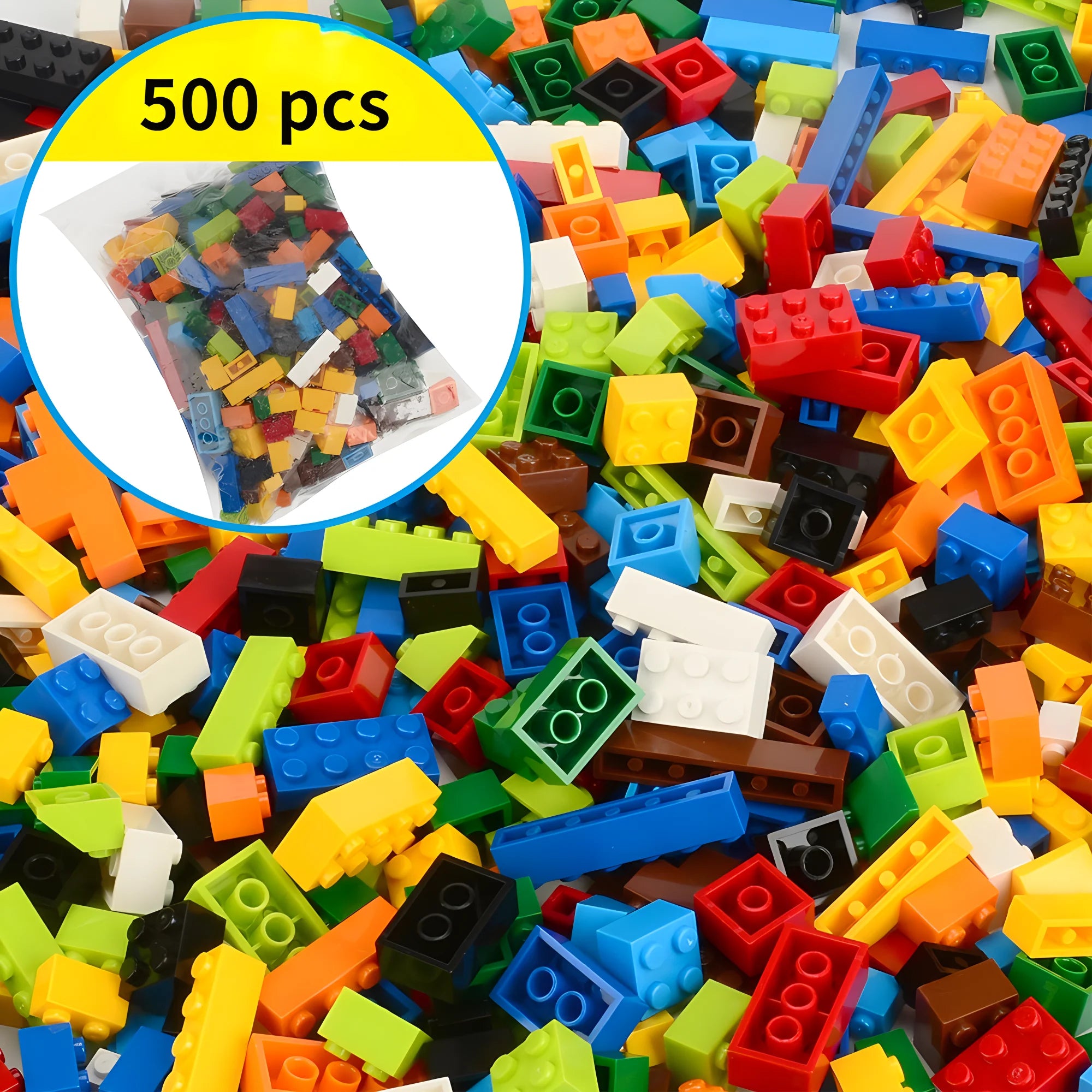 1000 blocchi di costruzione creativi fai da te Big Set 500-1000