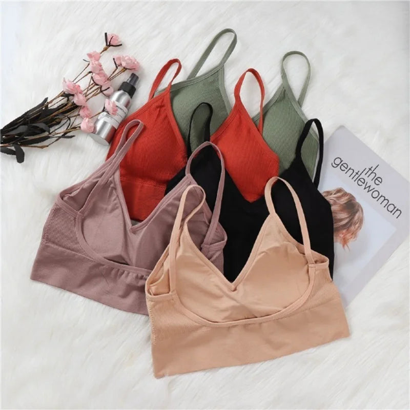 Set di 4 Pz Reggiseno senza cuciture, in cotone