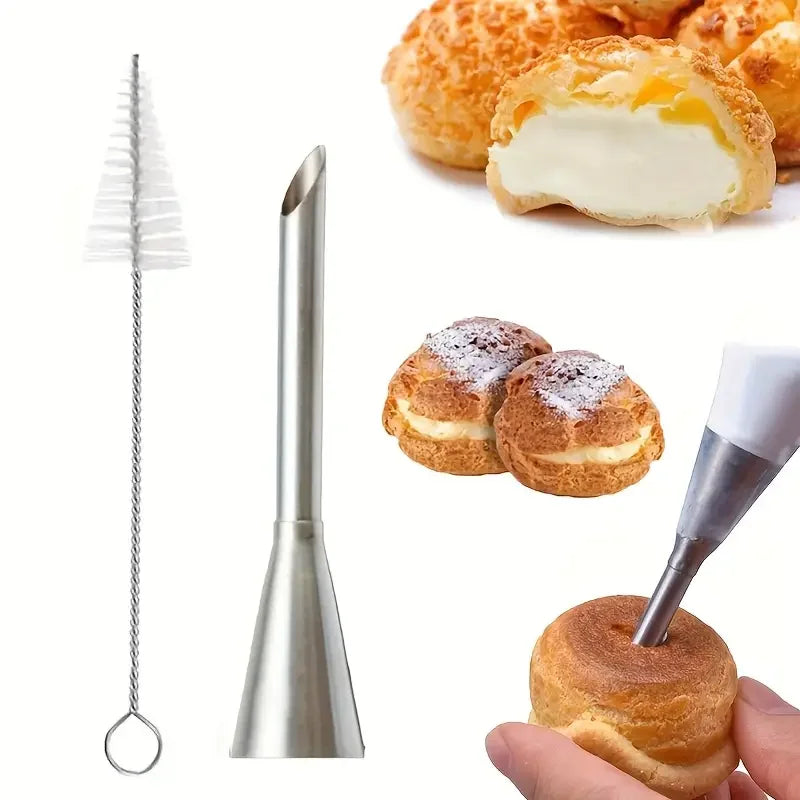Set di 4 pezzi, punte di decorazione in acciaio inossidabile per torta Cupcake Glassa di crema per biscotti, strumenti di cottura per panettiere