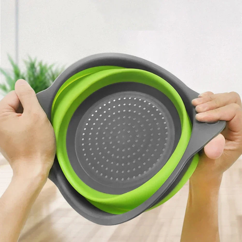 Scolapasta pieghevole in silicone