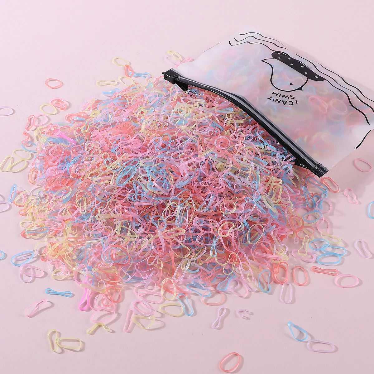 1000/2000Pcs mini elastici diversi colori