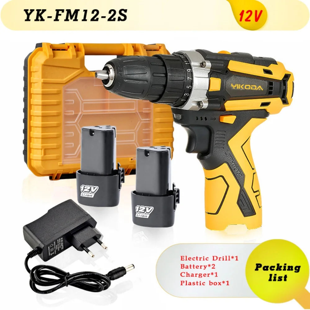 YIKODA 12V-21V Trapano a batteria al litio ricaricabile Produzione Polonia e produzione Cinese