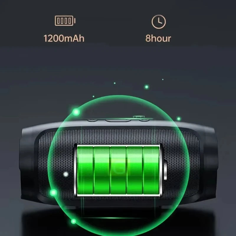 Lenovo TF USB Bluetooth Altoparlante portatile Doppio altoparlante Stereo all’aperto Riproduzione FM Trasmissione vocale Subwoofer Altoparlanti wireless