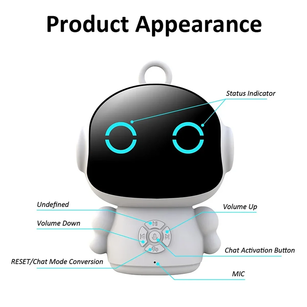 2026 Smart AI Robot WiFi Riconoscimento vocale e ideale per l’apprendimento educativo interattivo vocale