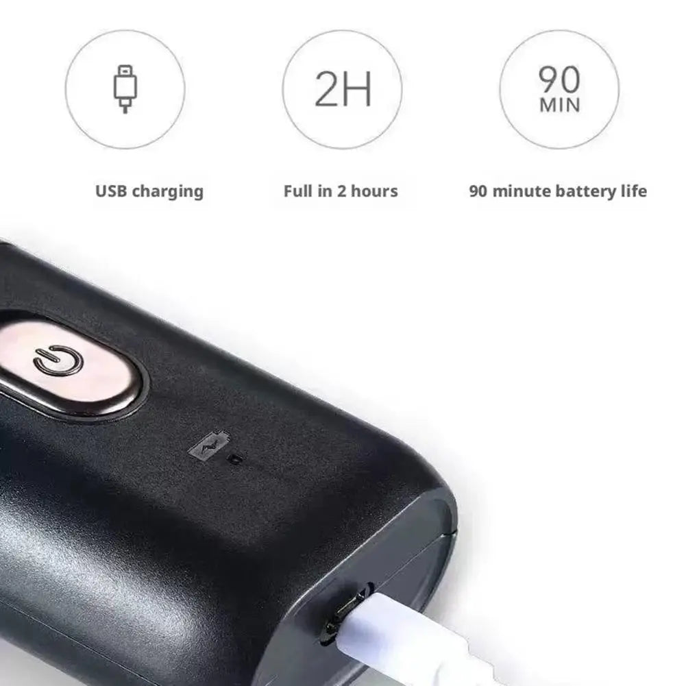 Rasoio elettrico portatile ricaricabile Usb per uomo, da viaggio mini, impermeabile