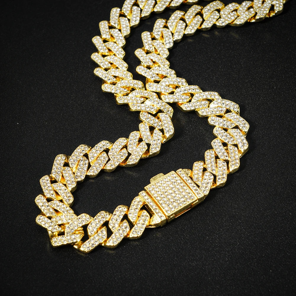Bracciale a catena a maglie cubane