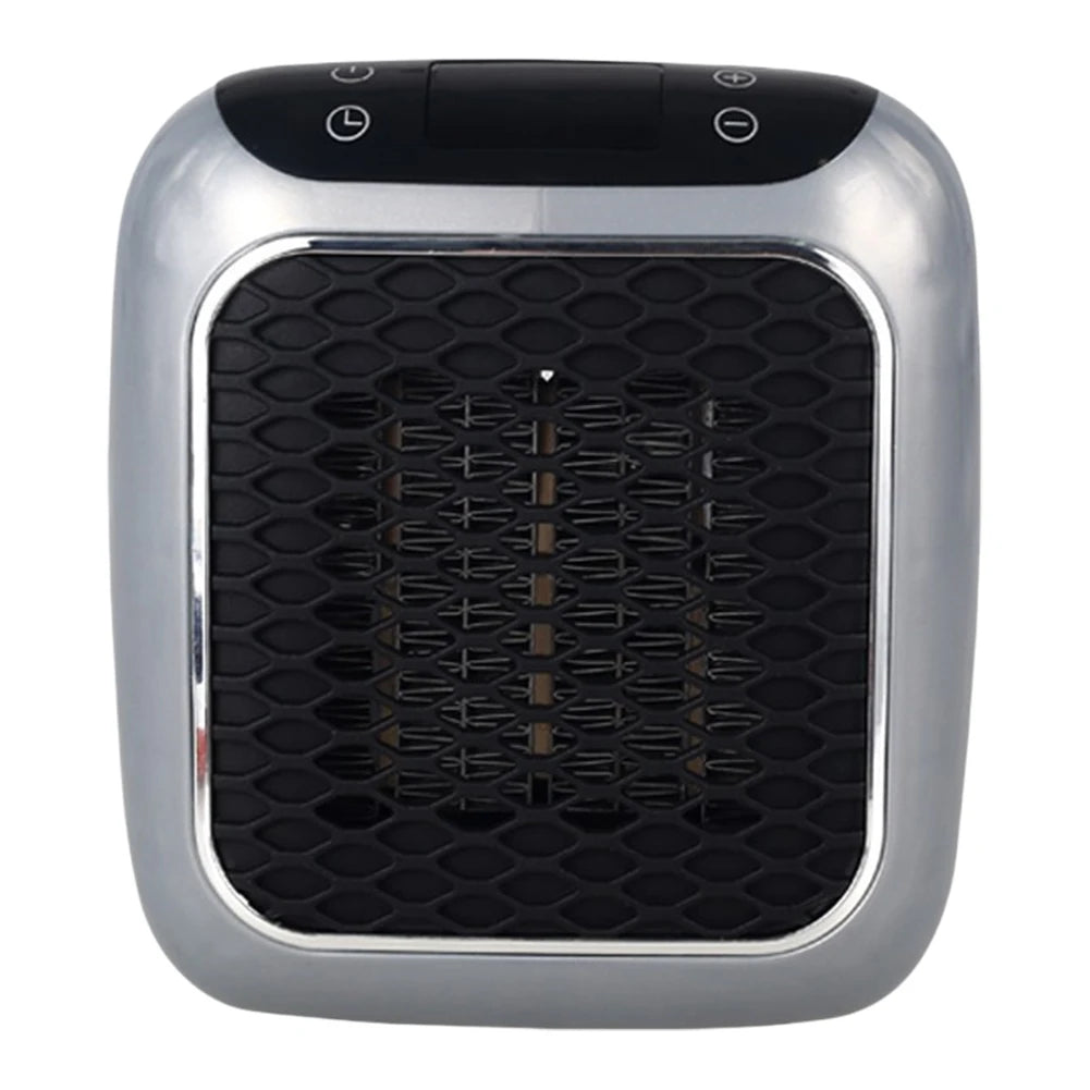 Riscaldatore elettrico portatile Presa a parete Piccolo riscaldatore con termostato regolabile, timer programmabile di 12 ore, spegnimento automatico