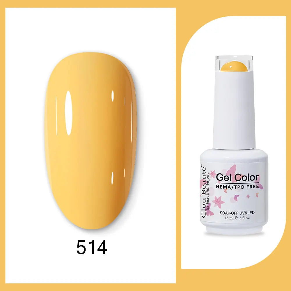 CLOU BEAUTÈ  15/10ml Semipermanente Gel Smalto Unghie 400 colori disponibili