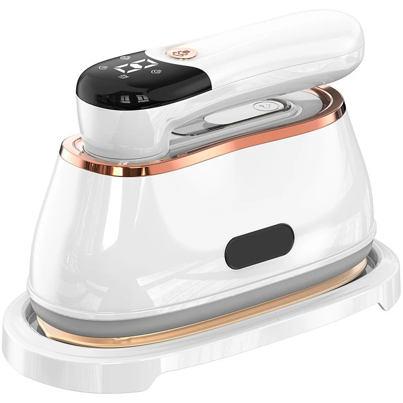 110V/220V Ferro da stiro a vapore portatile per indumenti Pieghevole 1200W Potenza Vaporiera portatile a 4 velocità Touch Screen Ferro elettrico rotante