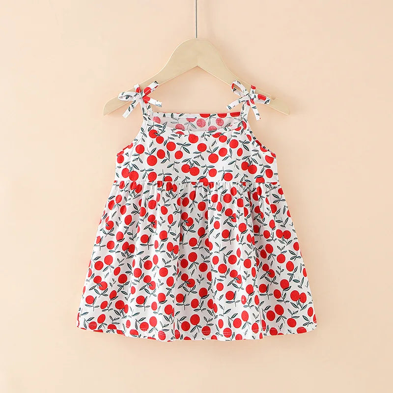 Vestito per bambini senza maniche con bretelle Top 3-6 anni