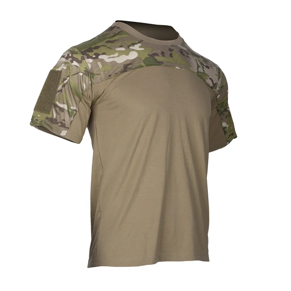 T-shirt tattica manica corta abbigliamento mimetico