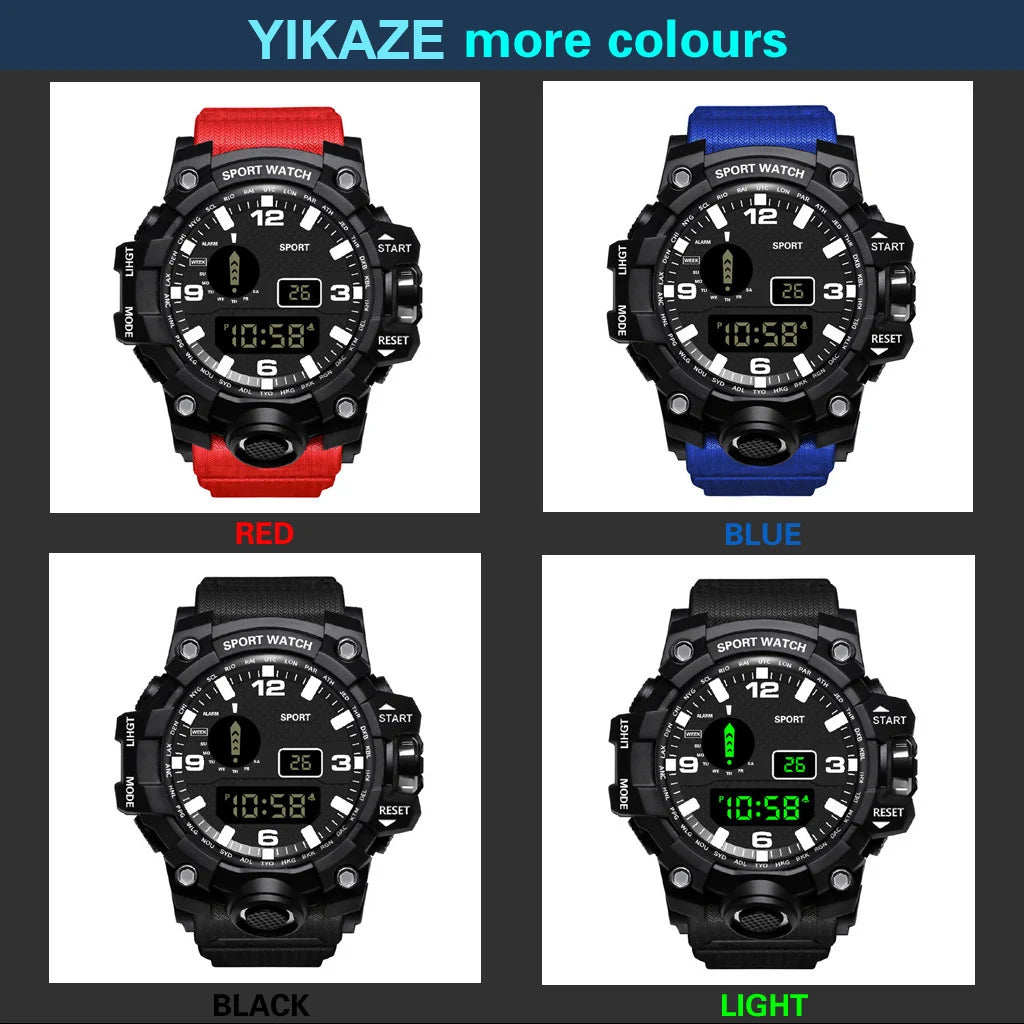 Orologio da uomo Multifunzionale Impermeabile Allarme luminoso