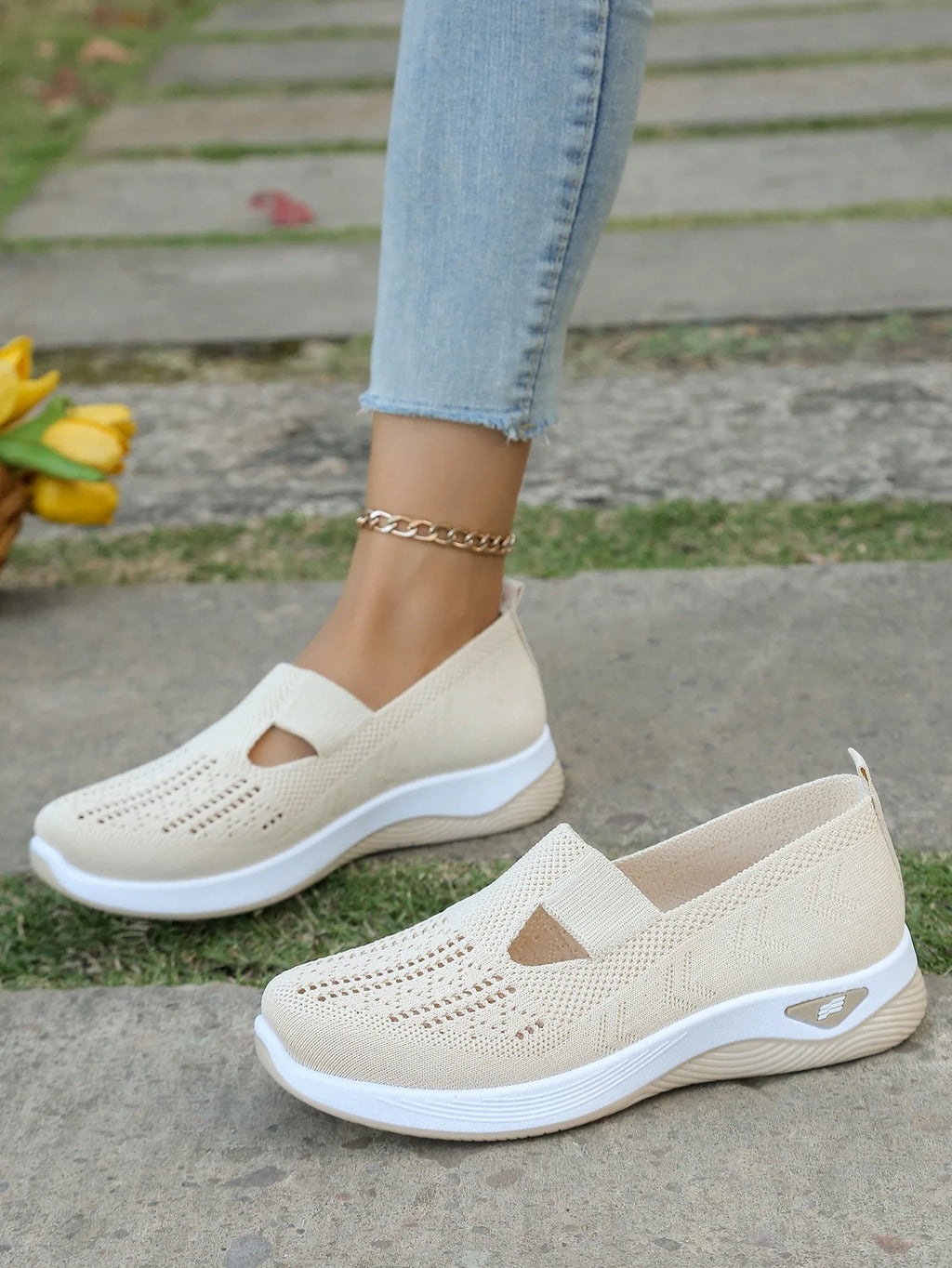 Scarpe sportive primaverili nuove da donna, alla moda, traspiranti, leggere, antiscivolo, resistenti all’usura,