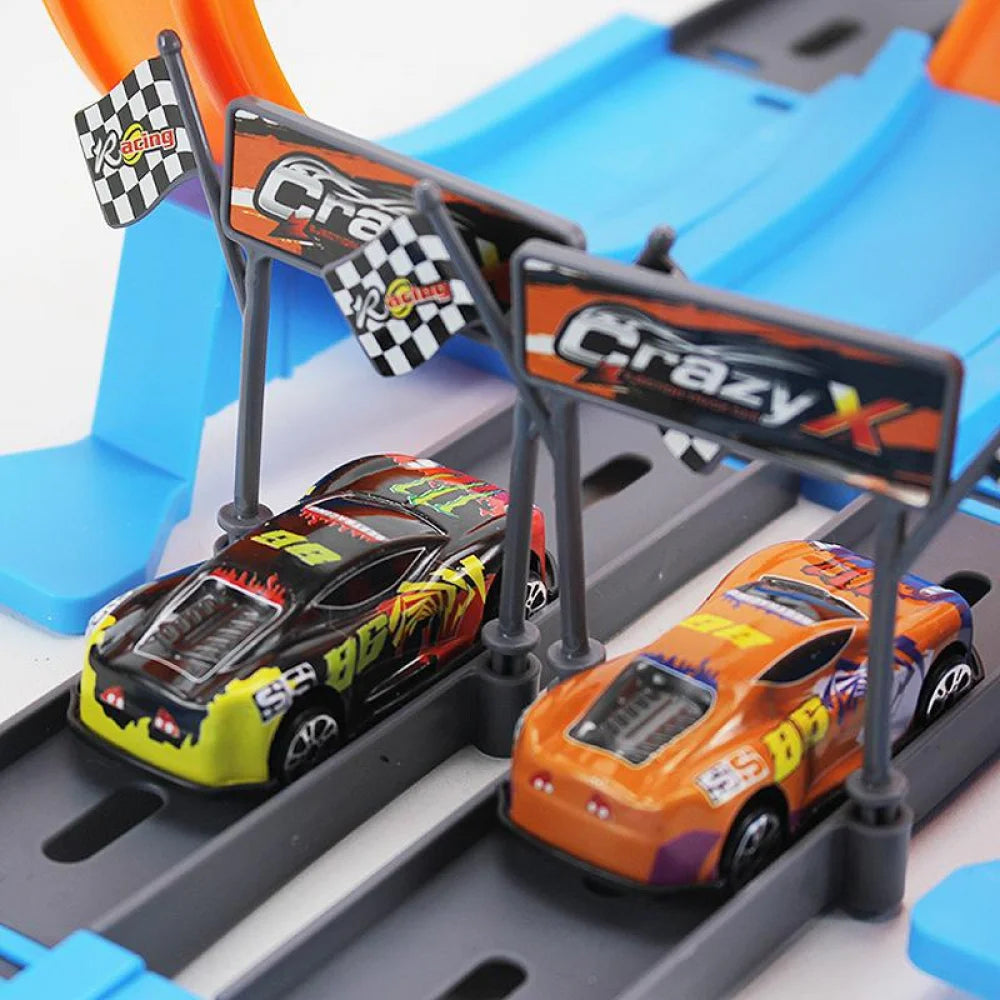 Giocattoli per bambini Pista da corsa Fai da te Kit di binari assemblati