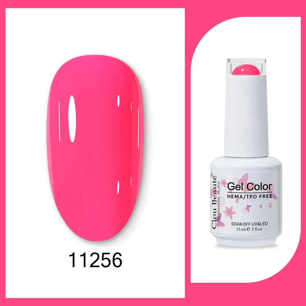CLOU BEAUTÈ  15/10ml Semipermanente Gel Smalto Unghie 400 colori disponibili