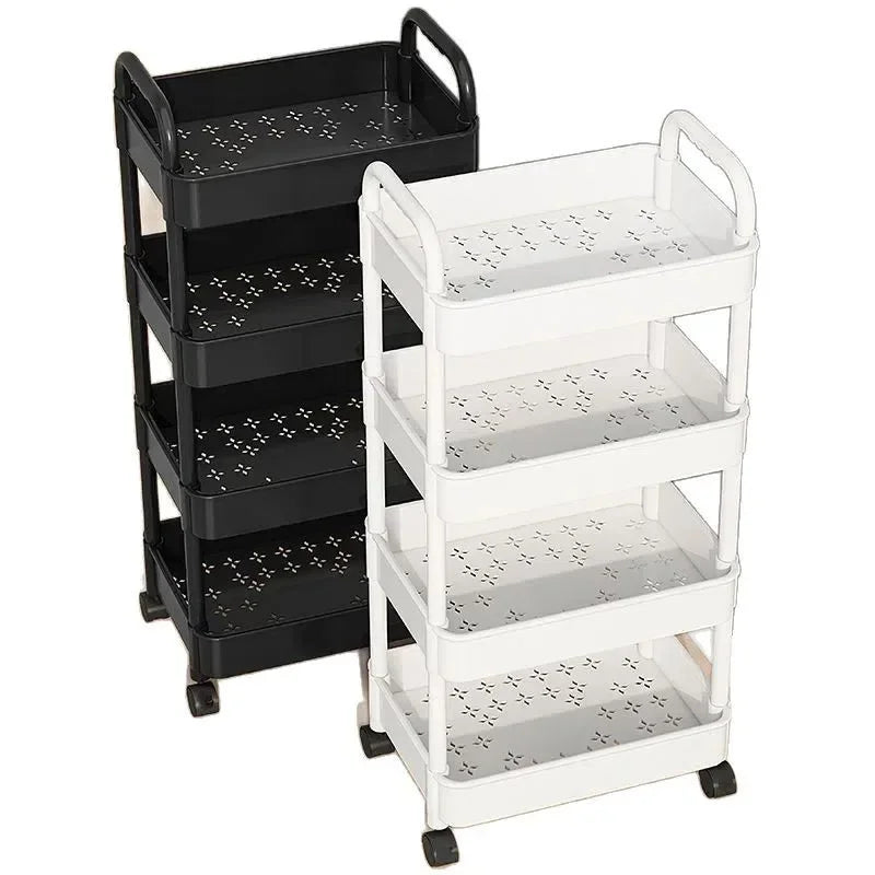 Scaffale da cucina a 5 strati, carrello mobile, scaffale multistrato da pavimento