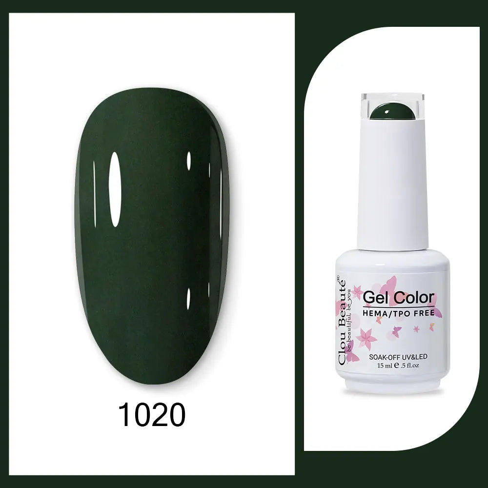 CLOU BEAUTÈ  15/10ml Semipermanente Gel Smalto Unghie 400 colori disponibili