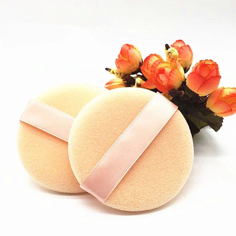 5-40 pezzi Round Facial Powder Spugnetta portatile morbida cosmetico puff per l’applicazione del trucco