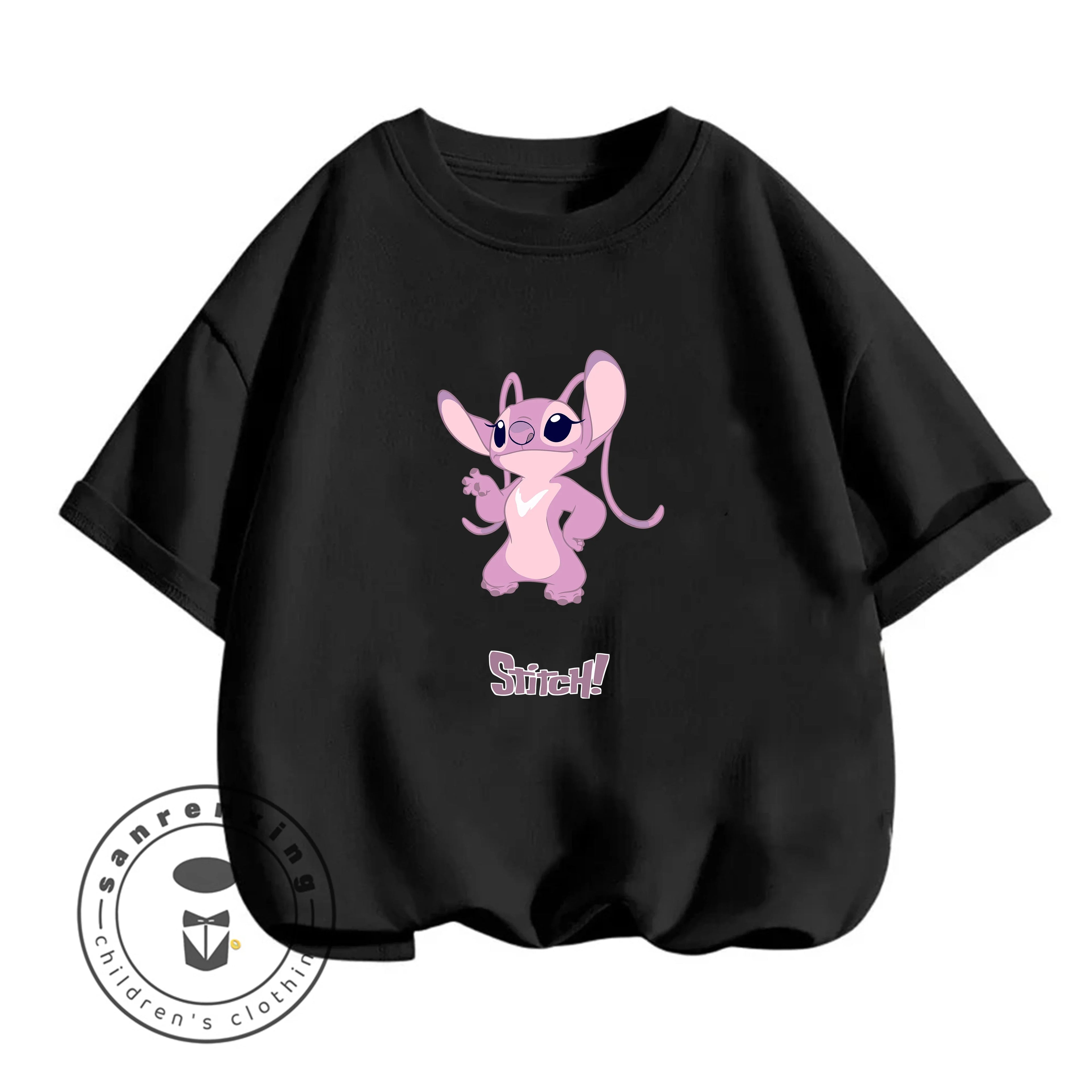 Stitch T-Shirt Cartoon Print Estate Casual Bambini