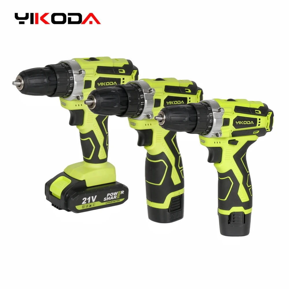 YIKODA 12V-21V Trapano a batteria al litio ricaricabile Produzione Polonia e produzione Cinese