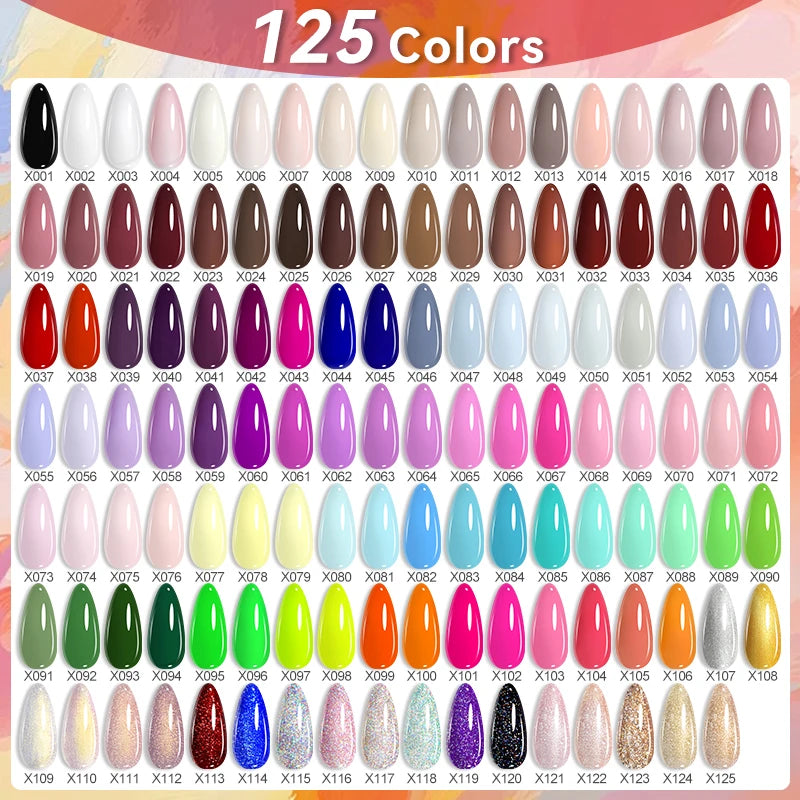 LILYCUTE 6Pcs/set 7ml Series Gel Smalto 125 Colori disponibili