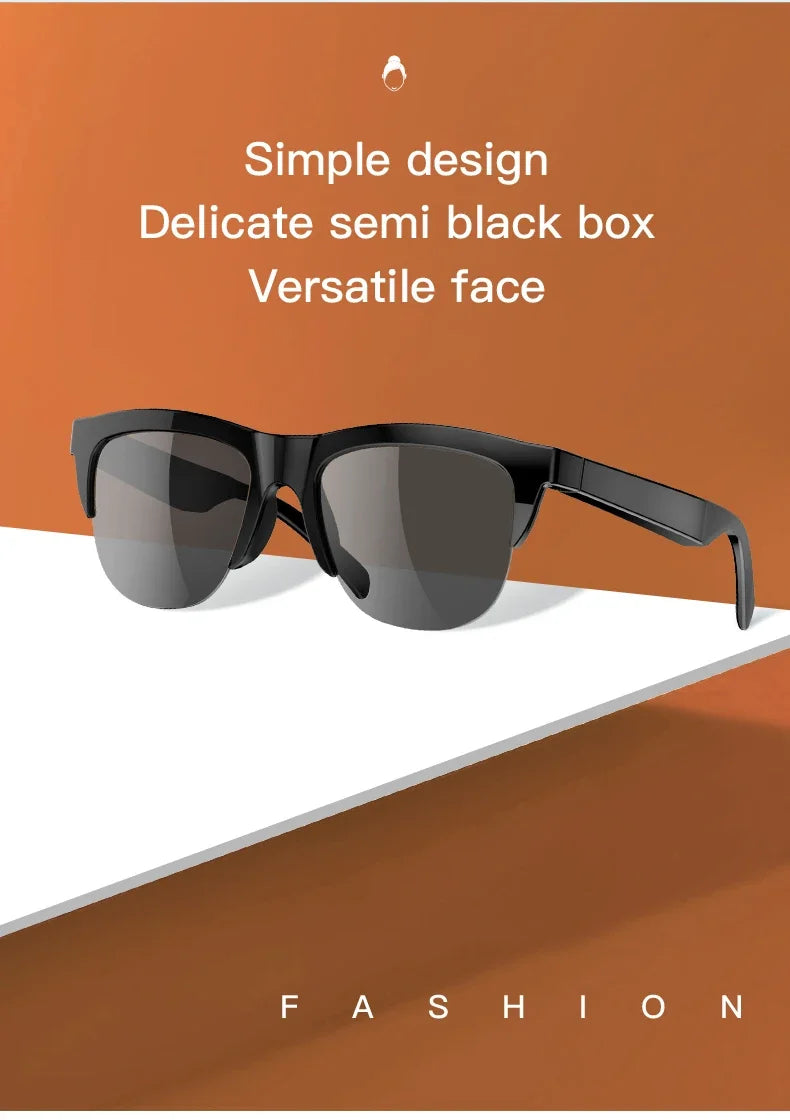 Nuovi occhiali da sole Smart Bluetooth V5.3 Occhiali da vista Cuffie sportive all’aperto HIFI Tecnologia  Anti-touch UV per uomini e donne