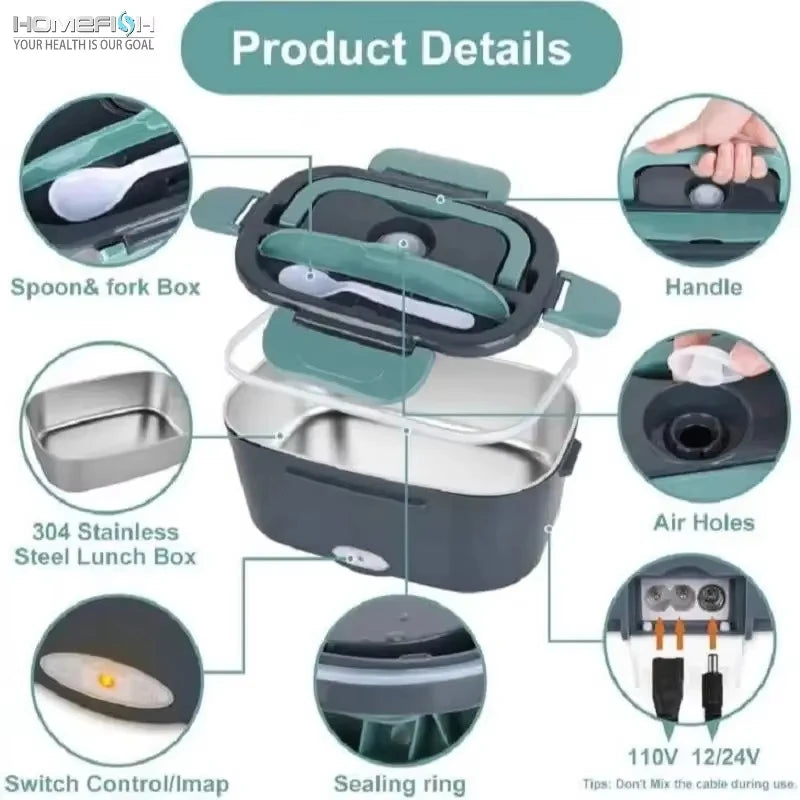 1.5 L 60W Electric Lunch Box Riscaldamento a Microonde pranzo