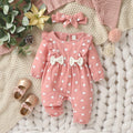 Baby Girls Summer Long Sleeve Completo neonati 0-1Y