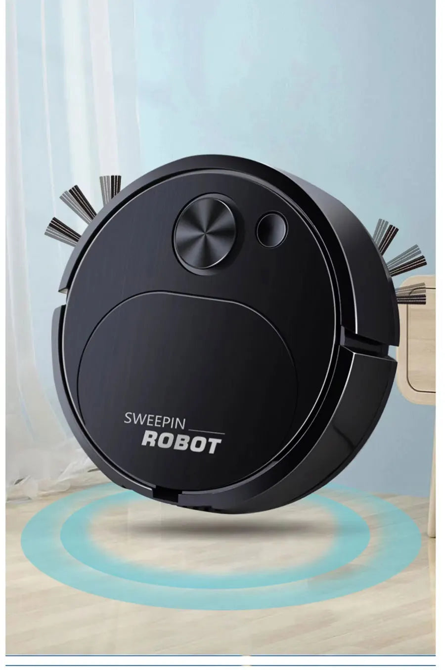 Robot Aspirapolvere Mop 3 In 1 Smart Wireless 1500Pa