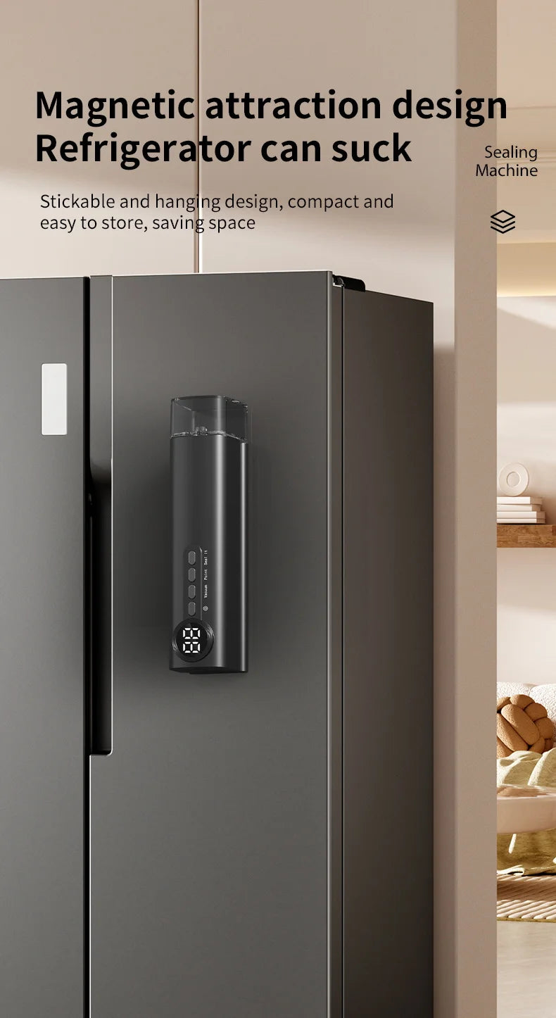 Sigillante sottovuoto wireless portatile multifunzionale potente aspirazione Macchina automatica per sigillare il cibo Sigillante per sacchetti per alimenti ricaricabile USB
