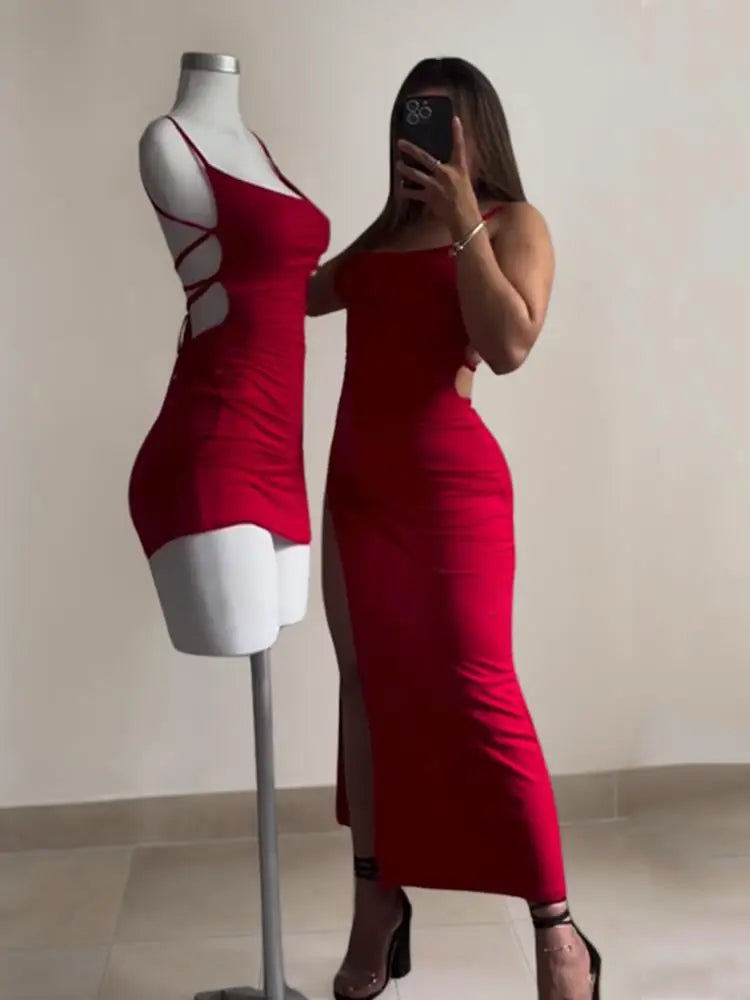 Vestito estate alta moda tracolla