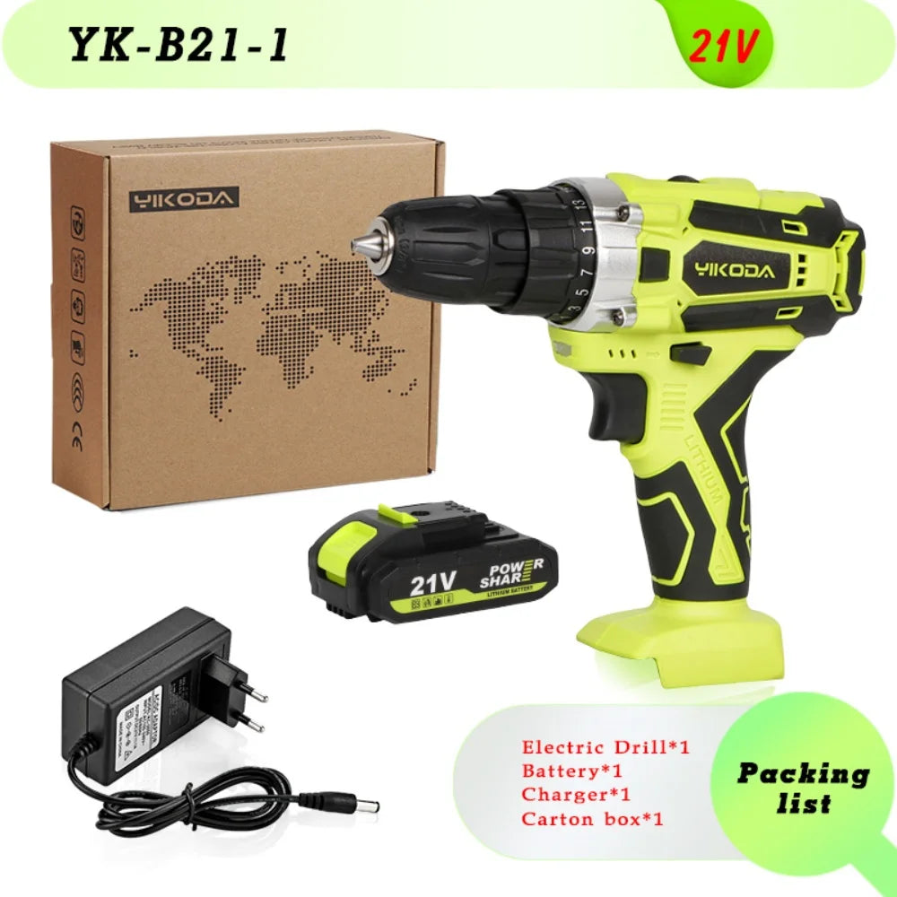 YIKODA 12V-21V Trapano a batteria al litio ricaricabile Produzione Polonia e produzione Cinese