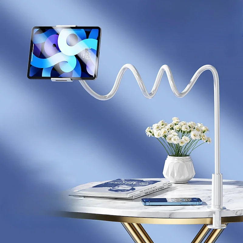 Supporto per tablet per letto girevole a 360° braccio in metallo da 90 cm da 4,7 ~ 12,9 pollici