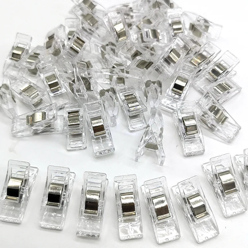 50PCS Clip da cucito Clip colorate Artigianato in plastica multiuso uncinetto