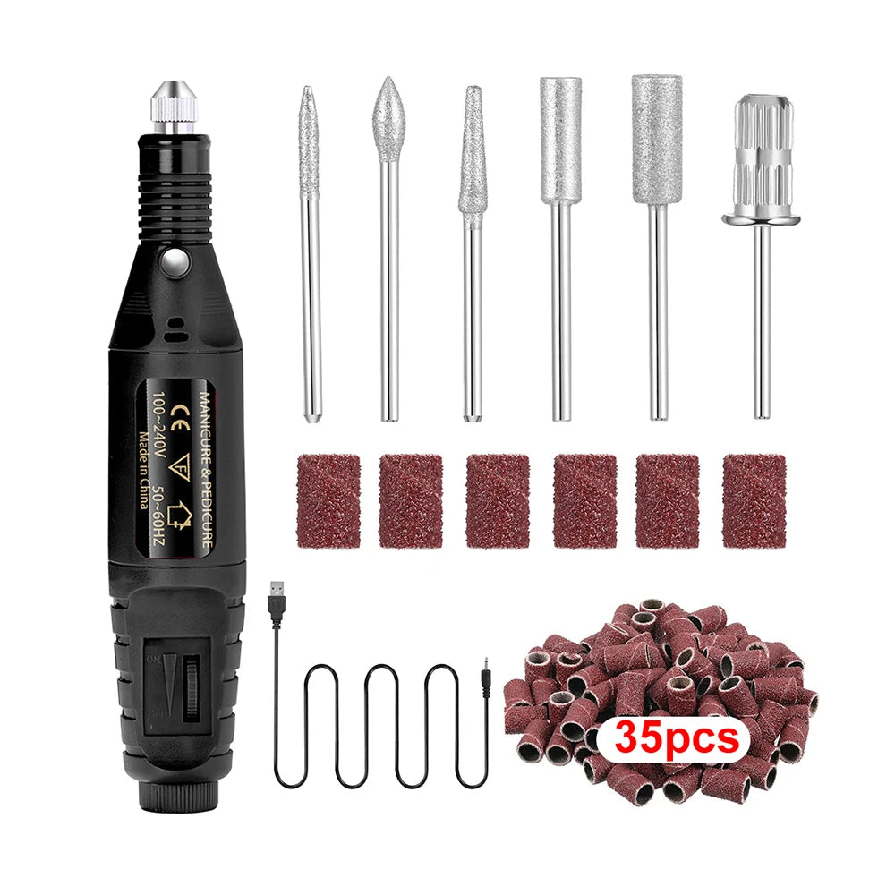 Trapano per unghie elettrico + Set fresatura