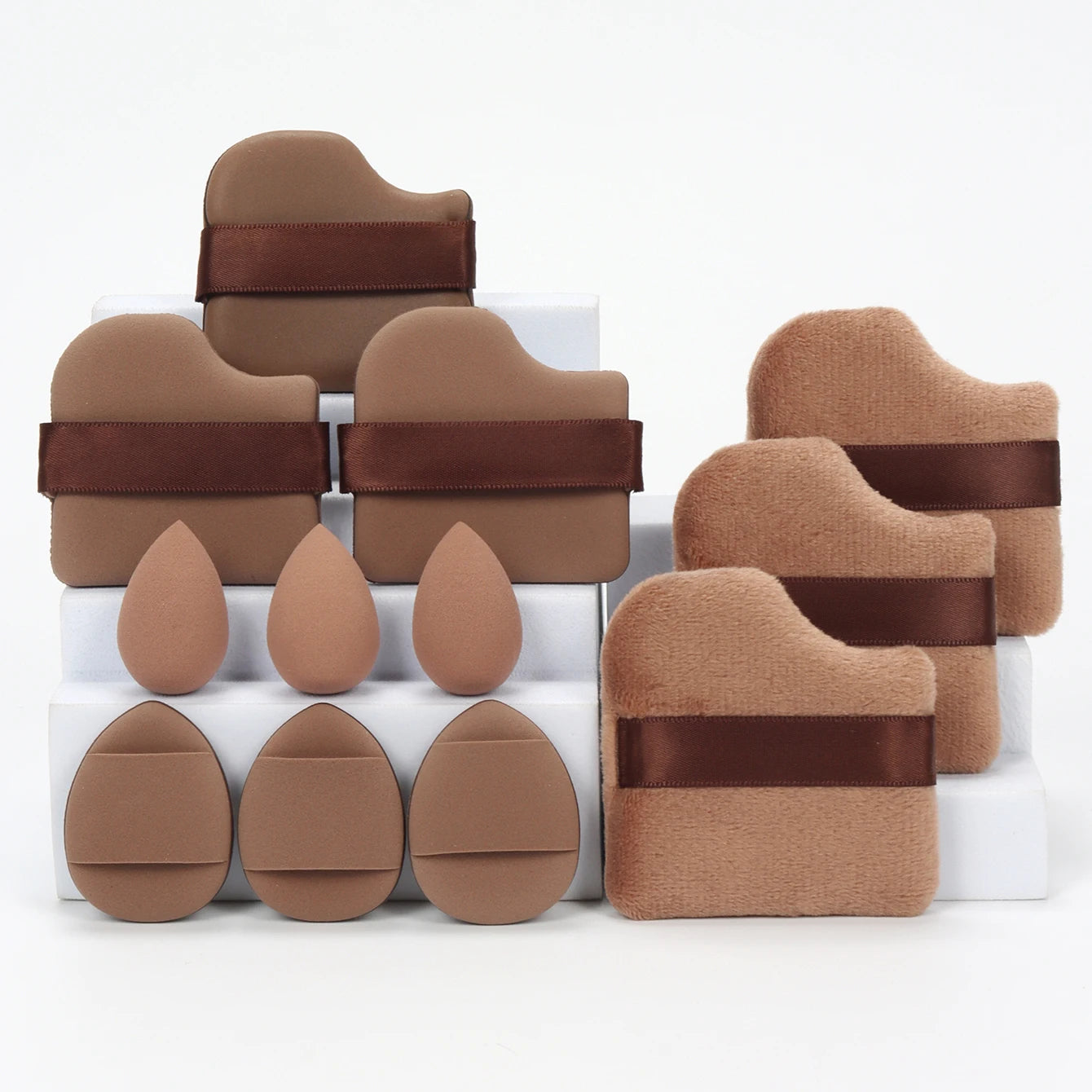 Set 12 Pz di spugne per trucco multiuso, set di diversi colori