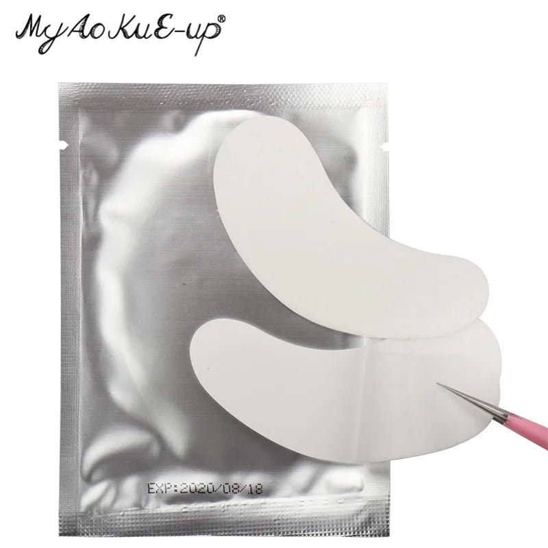 50 paia di estensione delle ciglia in Hydrogel Eye Pad Gel Adesivo
