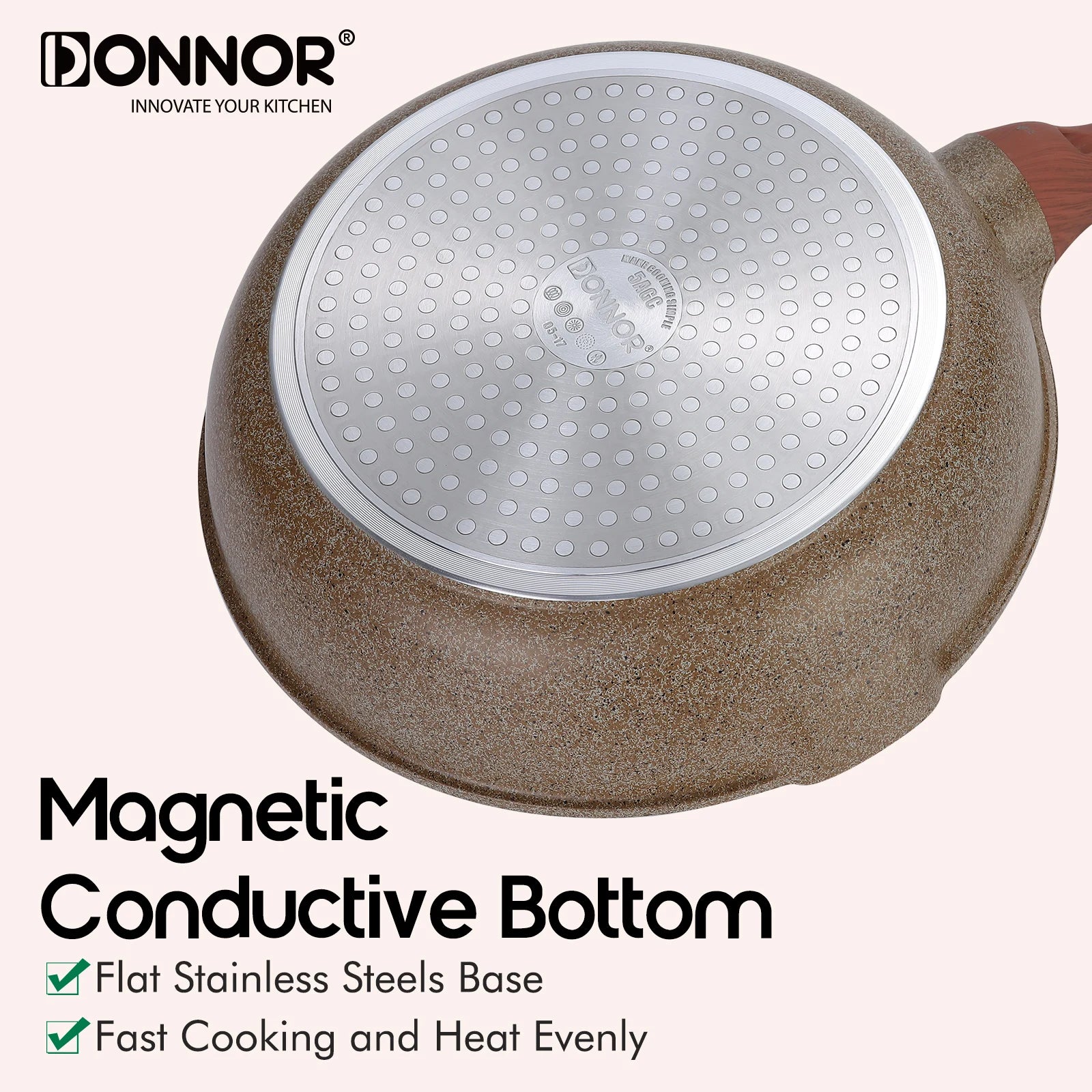 DONNOR Set di pentole e padelle in ceramica a induzione antiaderente