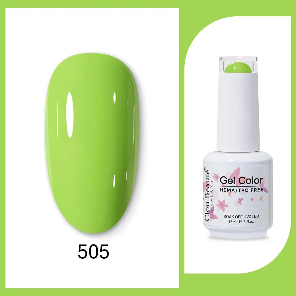 CLOU BEAUTÈ  15/10ml Semipermanente Gel Smalto Unghie 400 colori disponibili