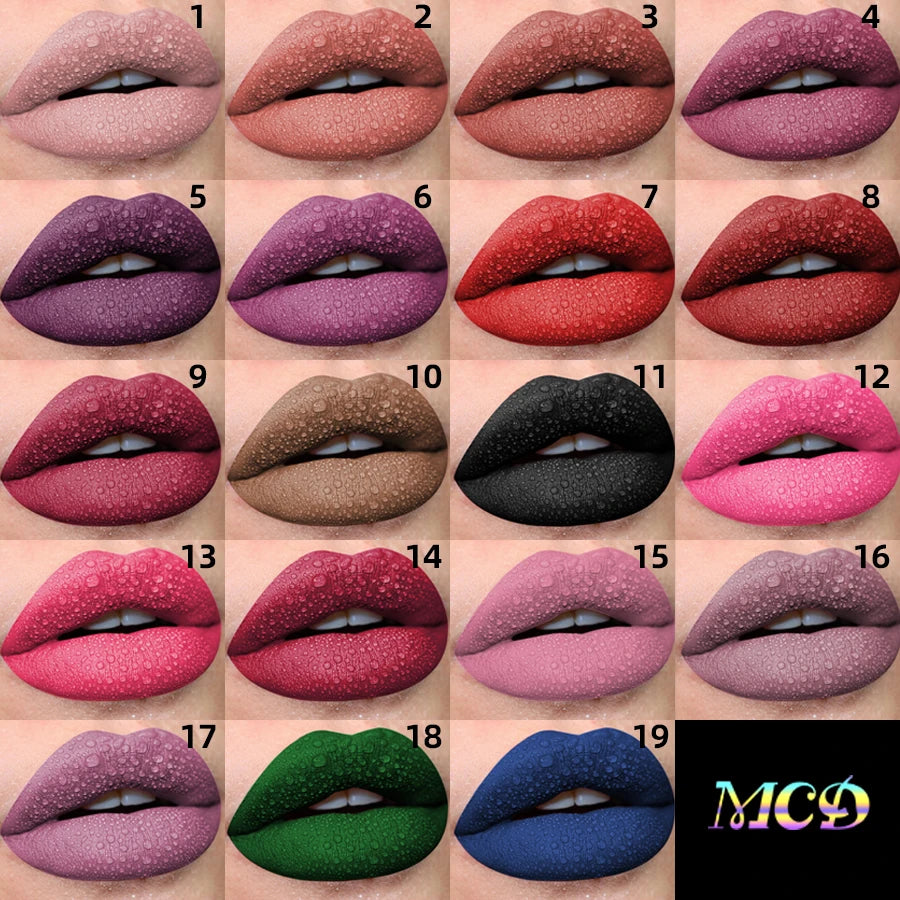 Matte Velvet Lip Gloss Impermeabile Rossetto liquido