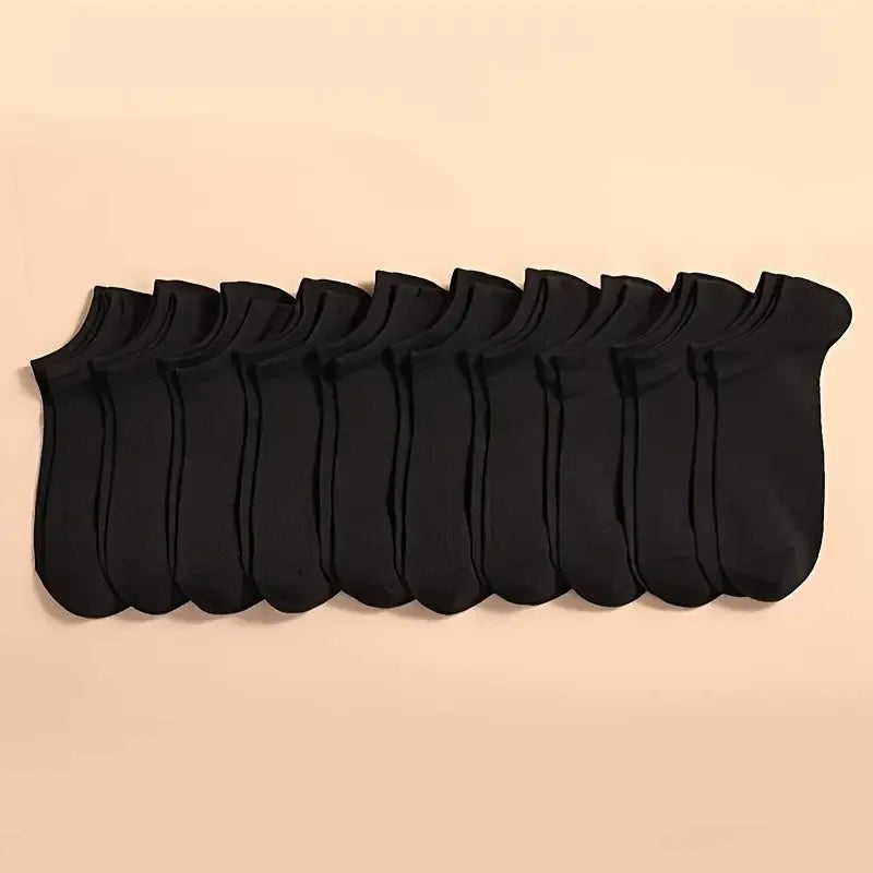 15/30 Paia Unisex Casual Tinta Unita Calzini Sottili Traspiranti Comodi Anti Odore